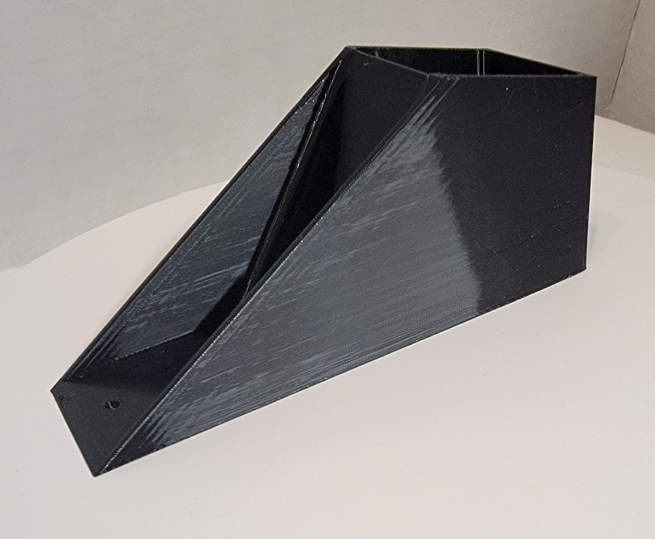 Closeup of custom gutter wedge