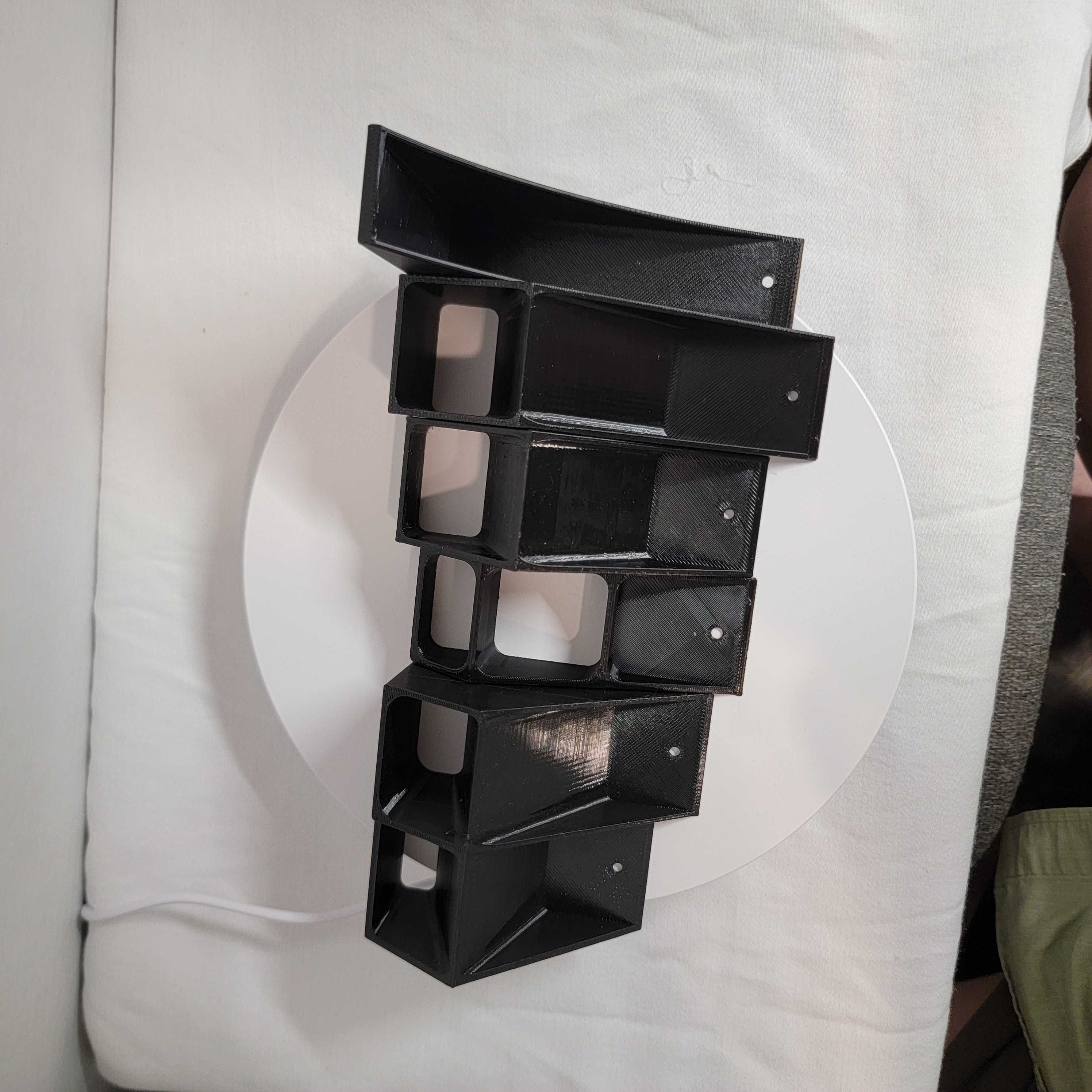 Set of gutter wedges in multiple sizes on display